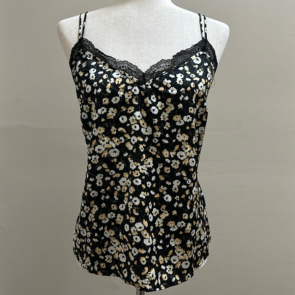 Abercrombie & Fitch floral satin camisole.